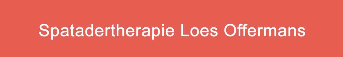 Spatadertherapie Loes Offermans